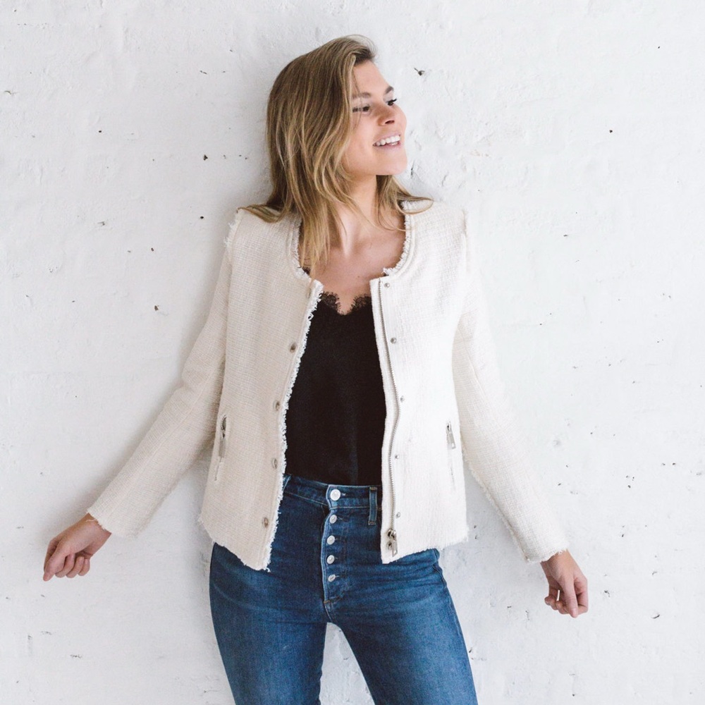 One World Cream Textured Blazer